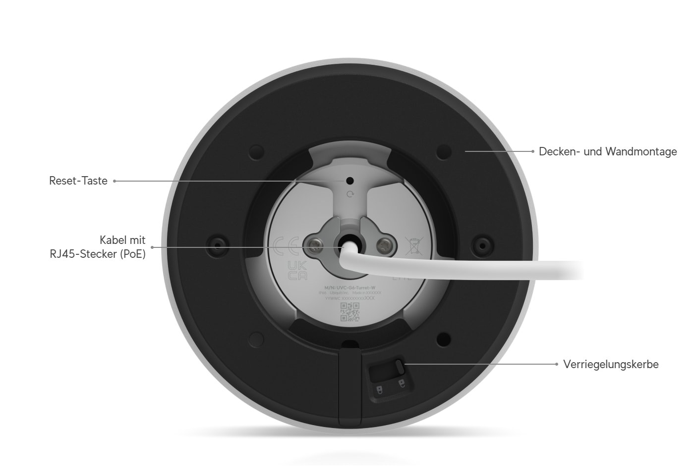 Ubiquiti UniFi Protect G6 Turret, weiß