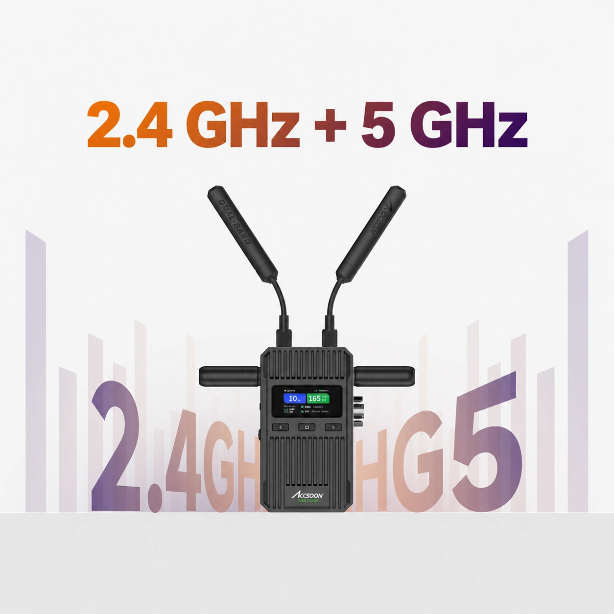 Zwei Frequenzbänder gleichzeitig · Accsoon CineView 2 SDI