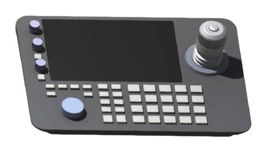 7"-Touchscreen und Joystick