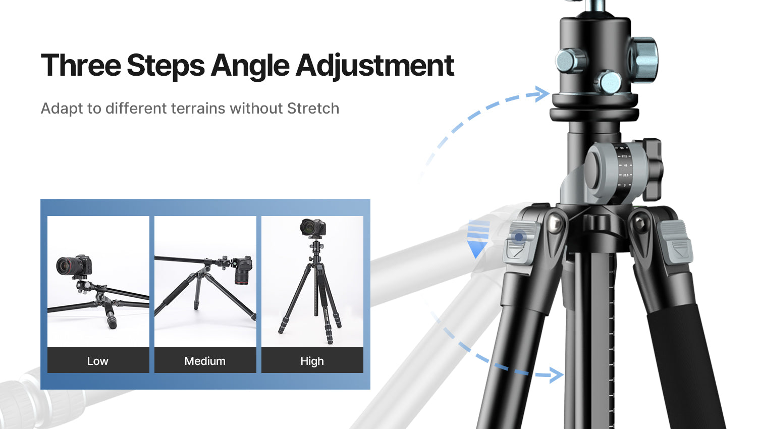 Ulanzi MT-59 Multifunction Aluminum Alloy Camera Monopod Tripod
