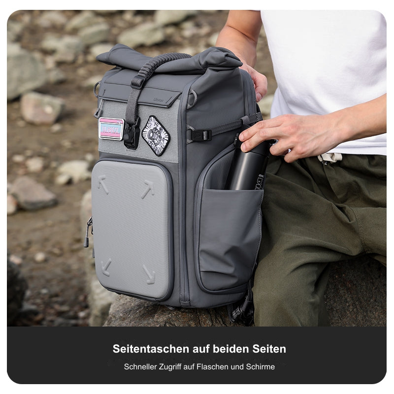 Seitentaschen auf beiden Seiten