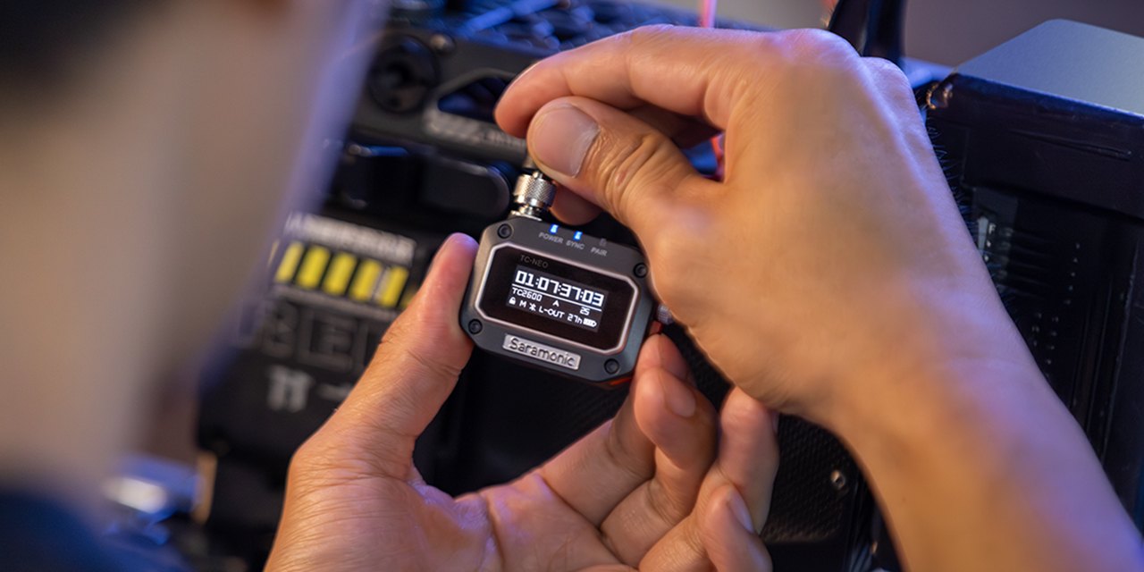 Saramonic TC-NEO Kit – OLED-Display und Drehregler