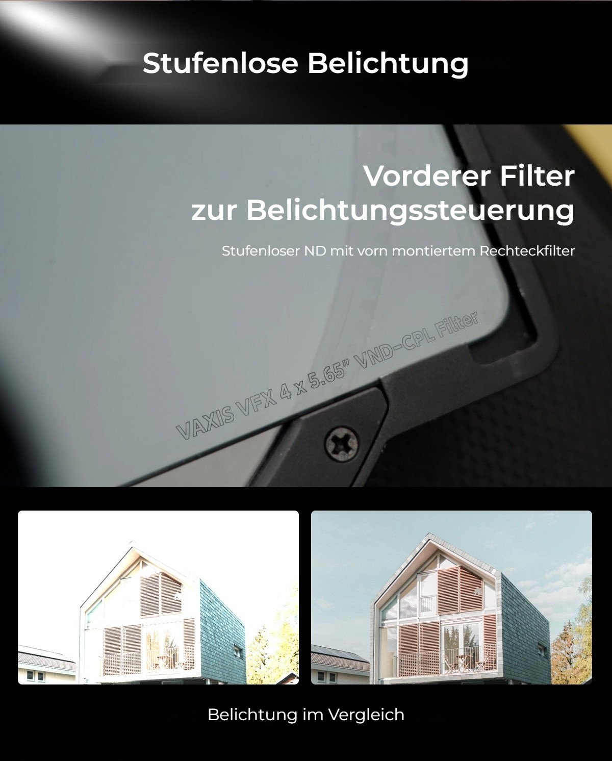 Stufenlose Belichtung