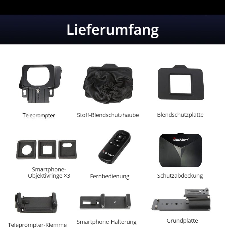 Zubehör im Lieferumfang