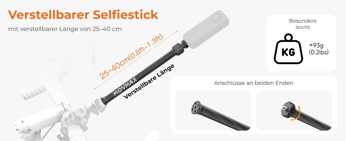 Verstellbarer Selfiestick