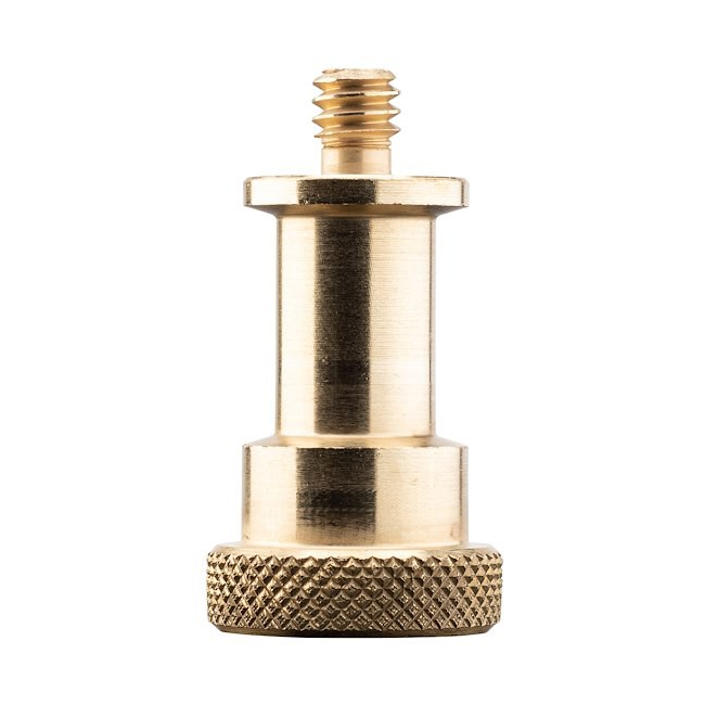Manfrotto 151 Messingadapter mit glattem Zapfen und oberer Schraube