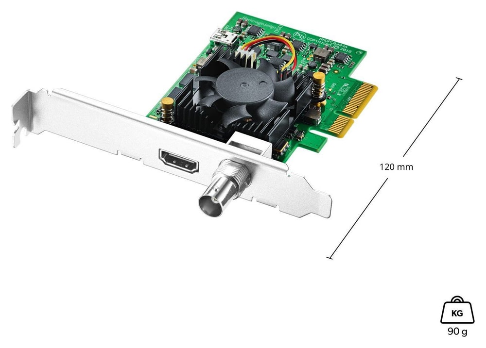 DeckLink Mini Monitor 4K – Low Profile, zwei Slotblenden