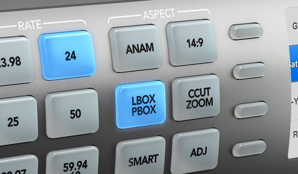 Teranex AV – Bedienung am Panel oder am Computer