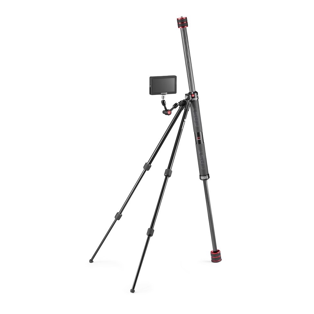 Gim-Pod mit optionalem Micro Arm und Monitor am GimBoom