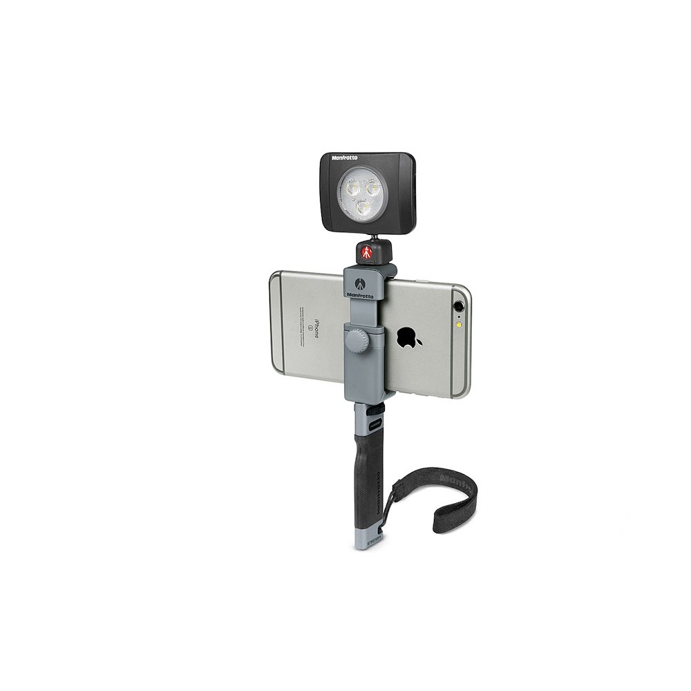 Komplettes mobiles Rig mit Manfrotto MTWISTGRIPH Handgriff