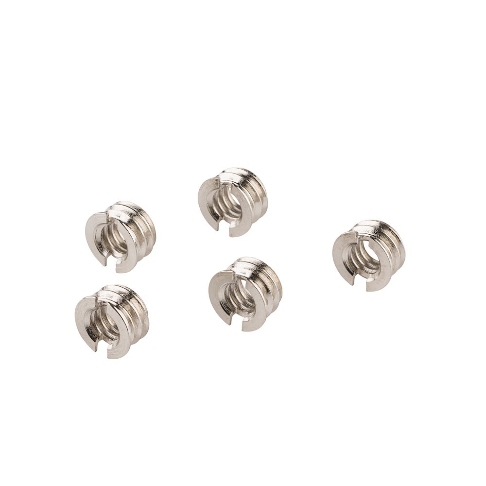 Manfrotto 148KN Set mit fünf vernickelten Gewindebuchsen
