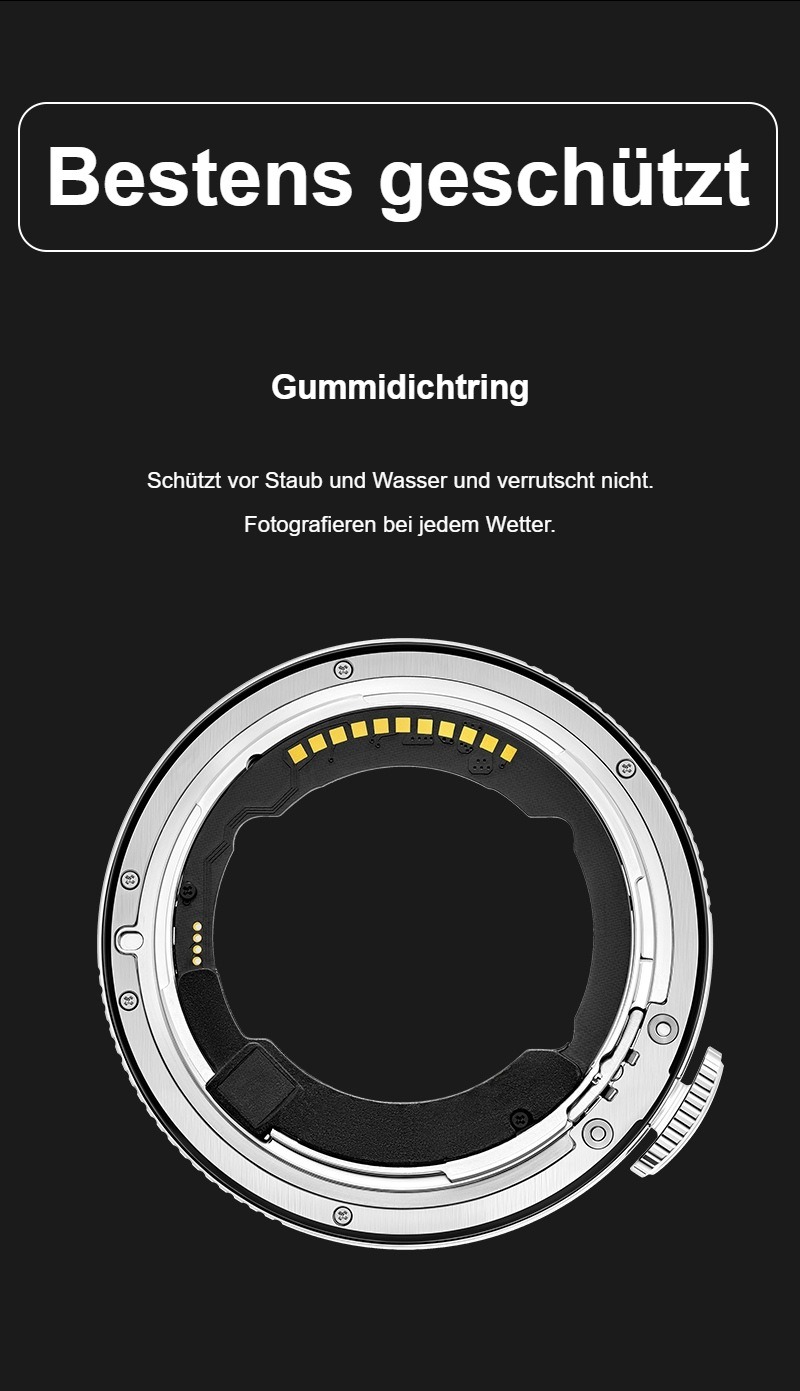 Megadap ETZ21 Pro+ – Gummidichtring gegen Staub und Wasser