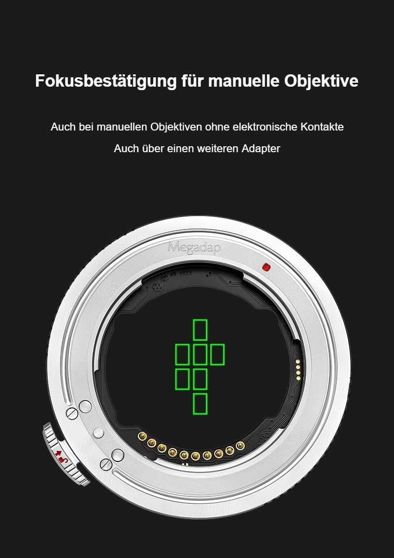 Megadap ETZ21 Pro+ – Fokusbestätigung für manuelle Objektive