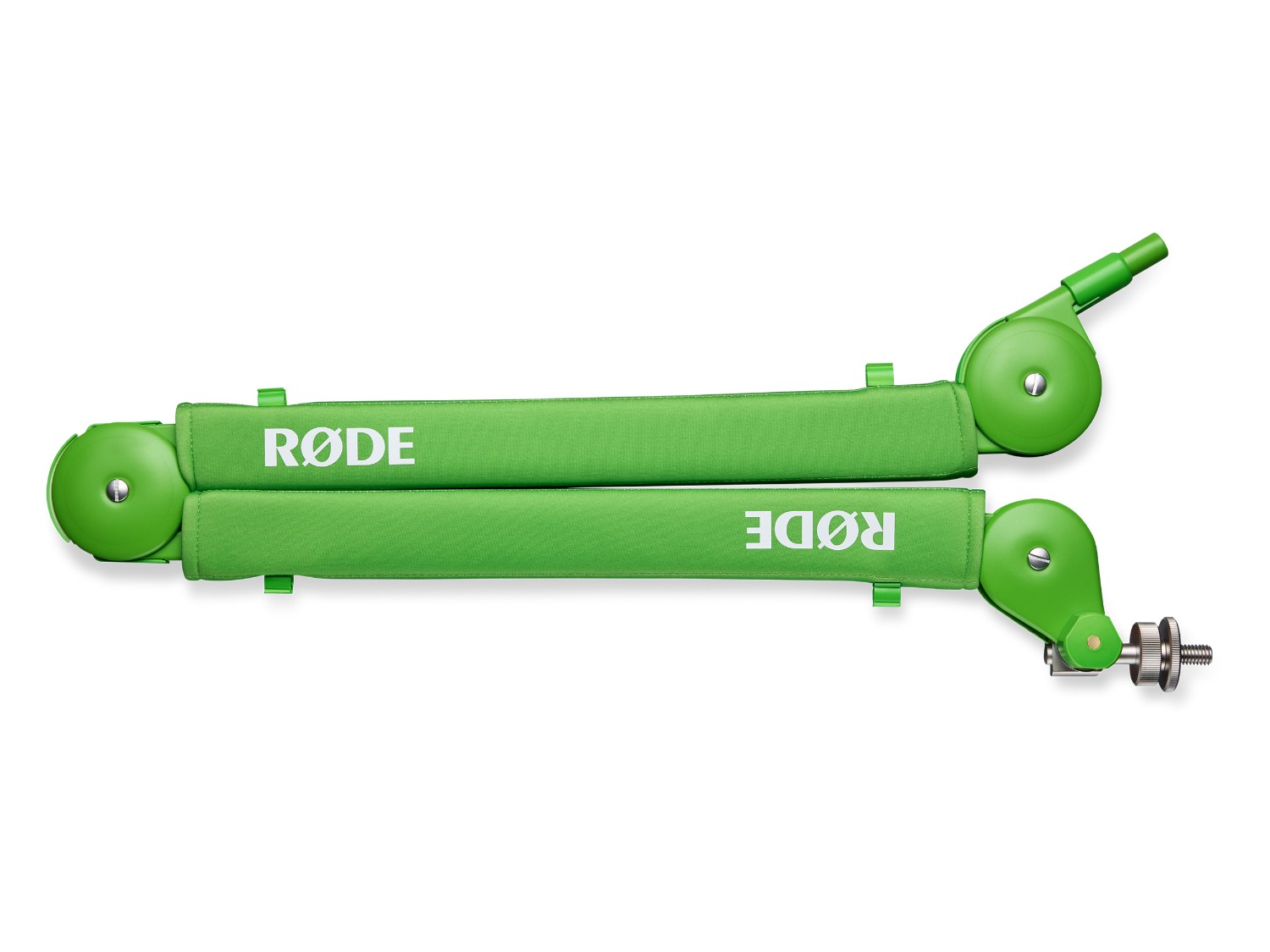Zusammengeklappter grüner RØDE PSA1+ Studio-Mikrofonarm