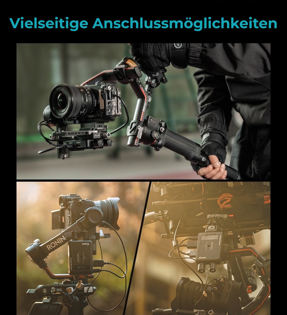 Vielseitige Anschlussmöglichkeiten