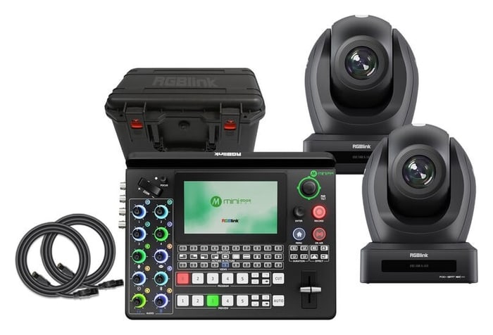 Switcher und zwei Kameras in einem Set