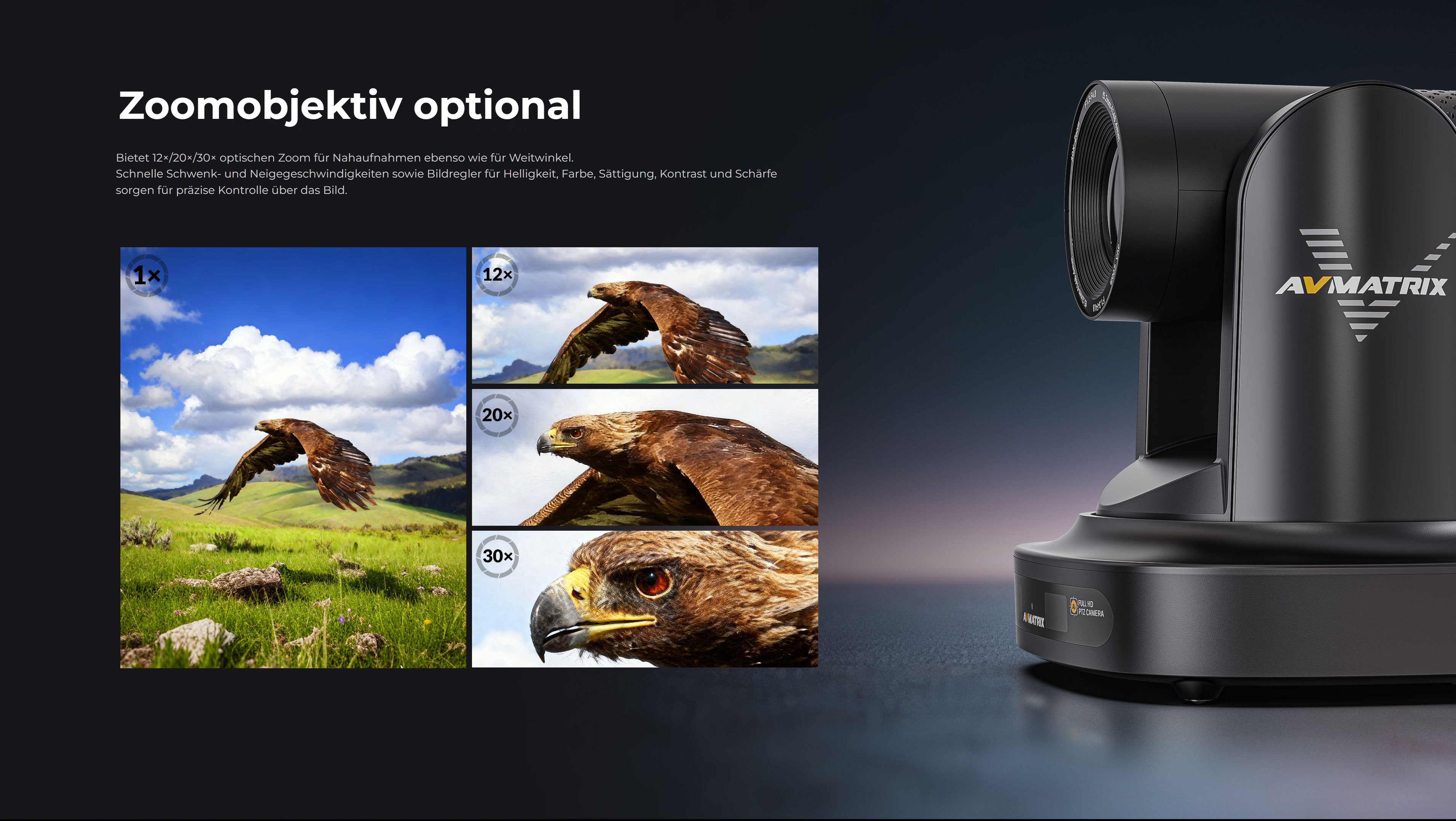 AVMatrix PTZ Camera EAGLE P12A-NDI