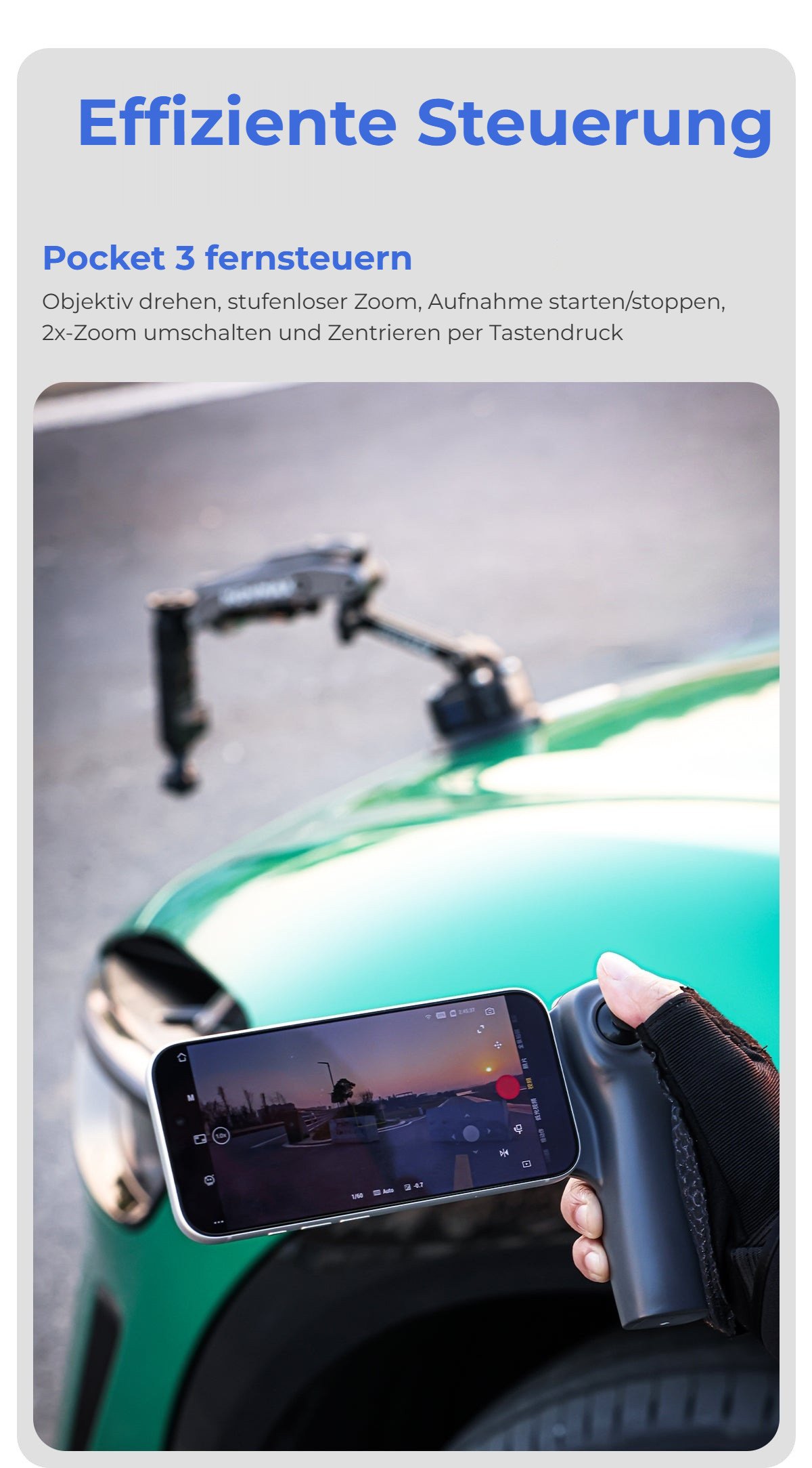 Pocket 3 fernsteuern