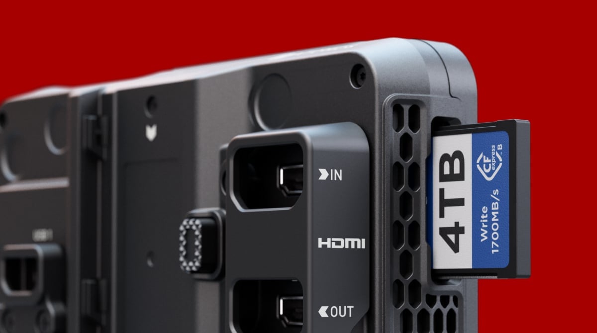 CFexpress-Typ-B-Karte im Atomos Ninja RAW