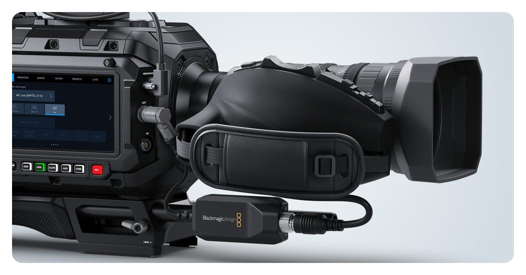 Blackmagic URSA Cine Mount B4 – Objektivsteuerung per Kabel