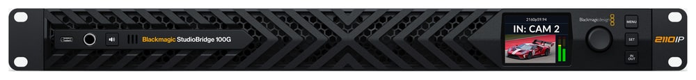 Blackmagic StudioBridge 100G – Monitoring an der Front