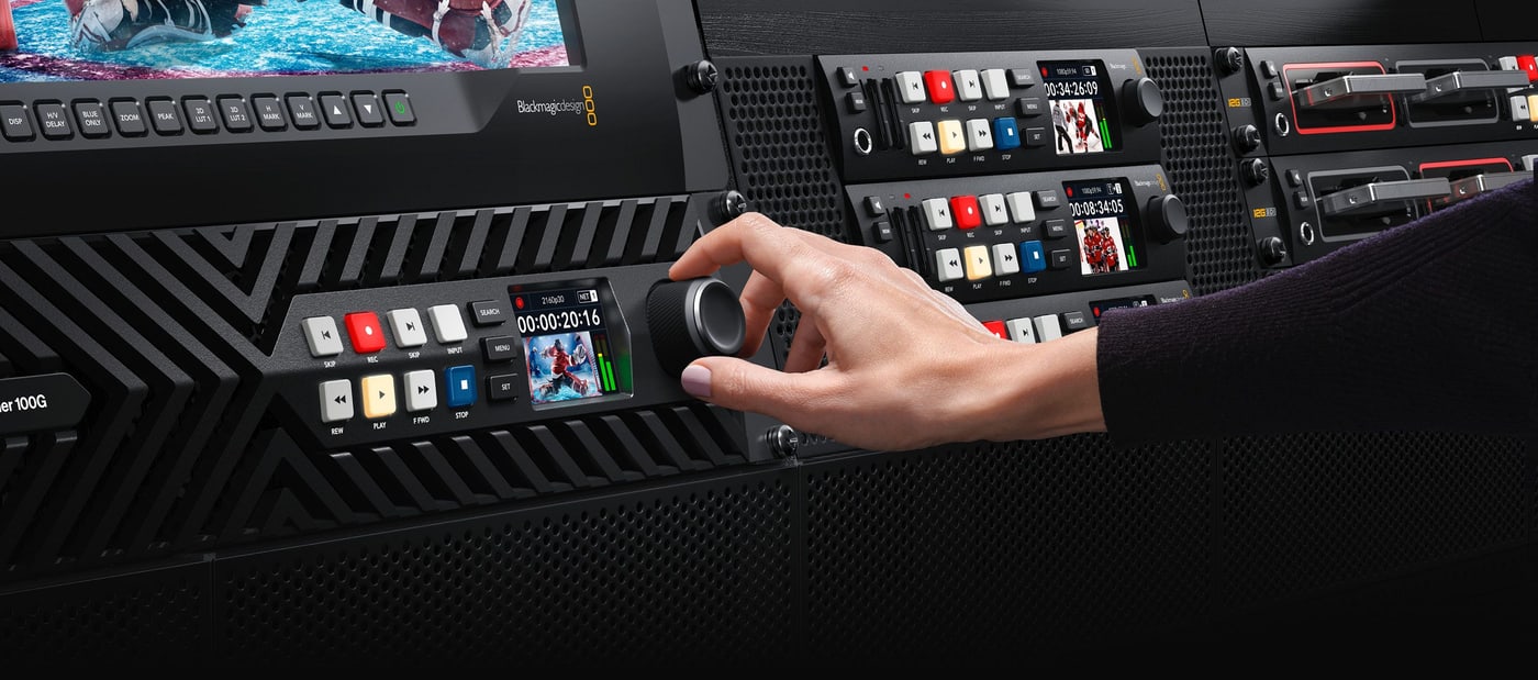 HyperDeck ISO Recorder 100G – RS-422 für die Sendeautomation