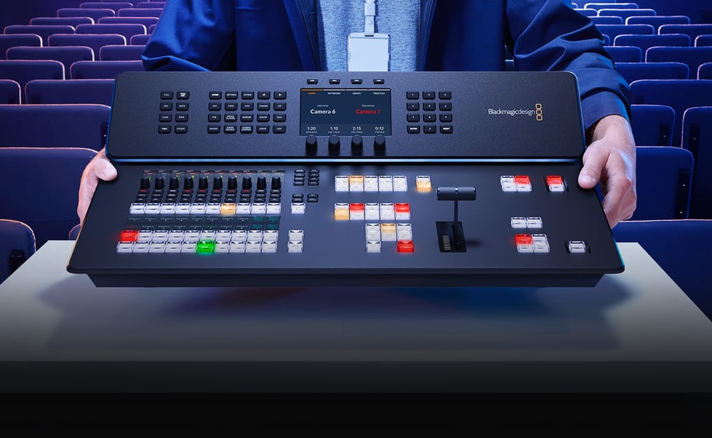 ATEM Television Studio HD8 ISO – Broadcast-Panel mit T-Bar