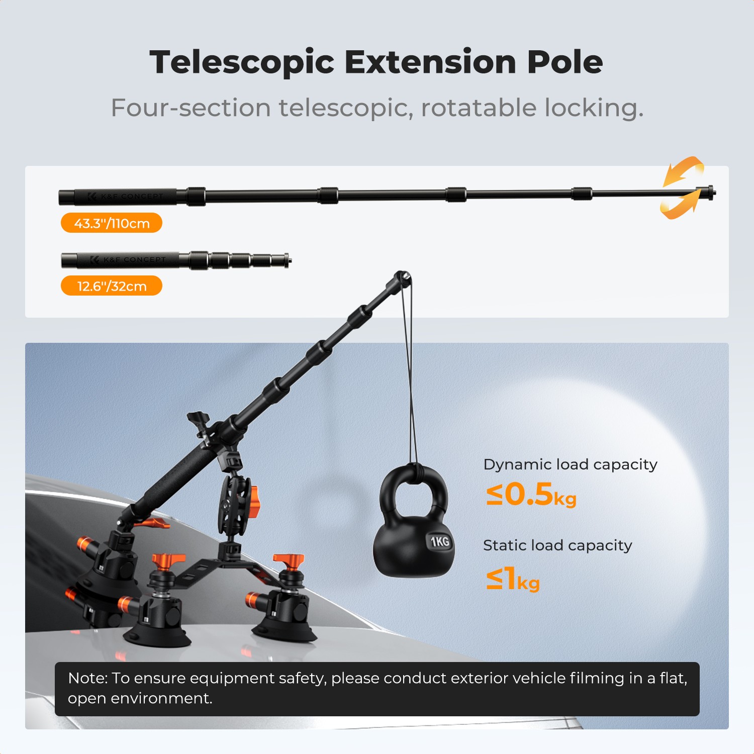Teleskopstange 32–110 cm