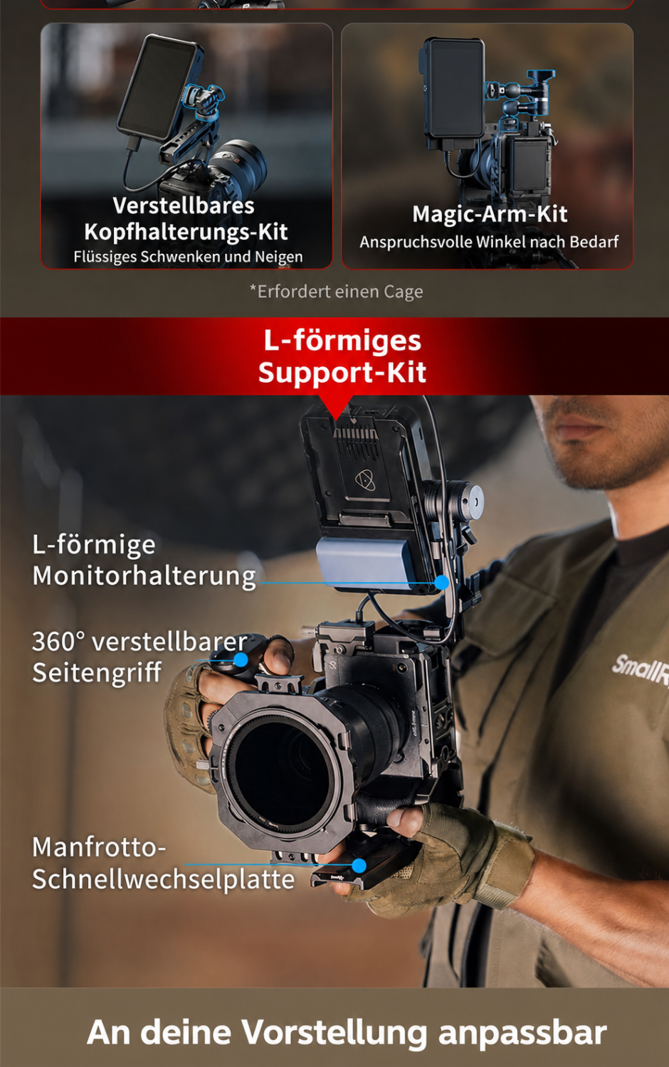 SmallRig Monitor Support 6314 – německá infografika 2