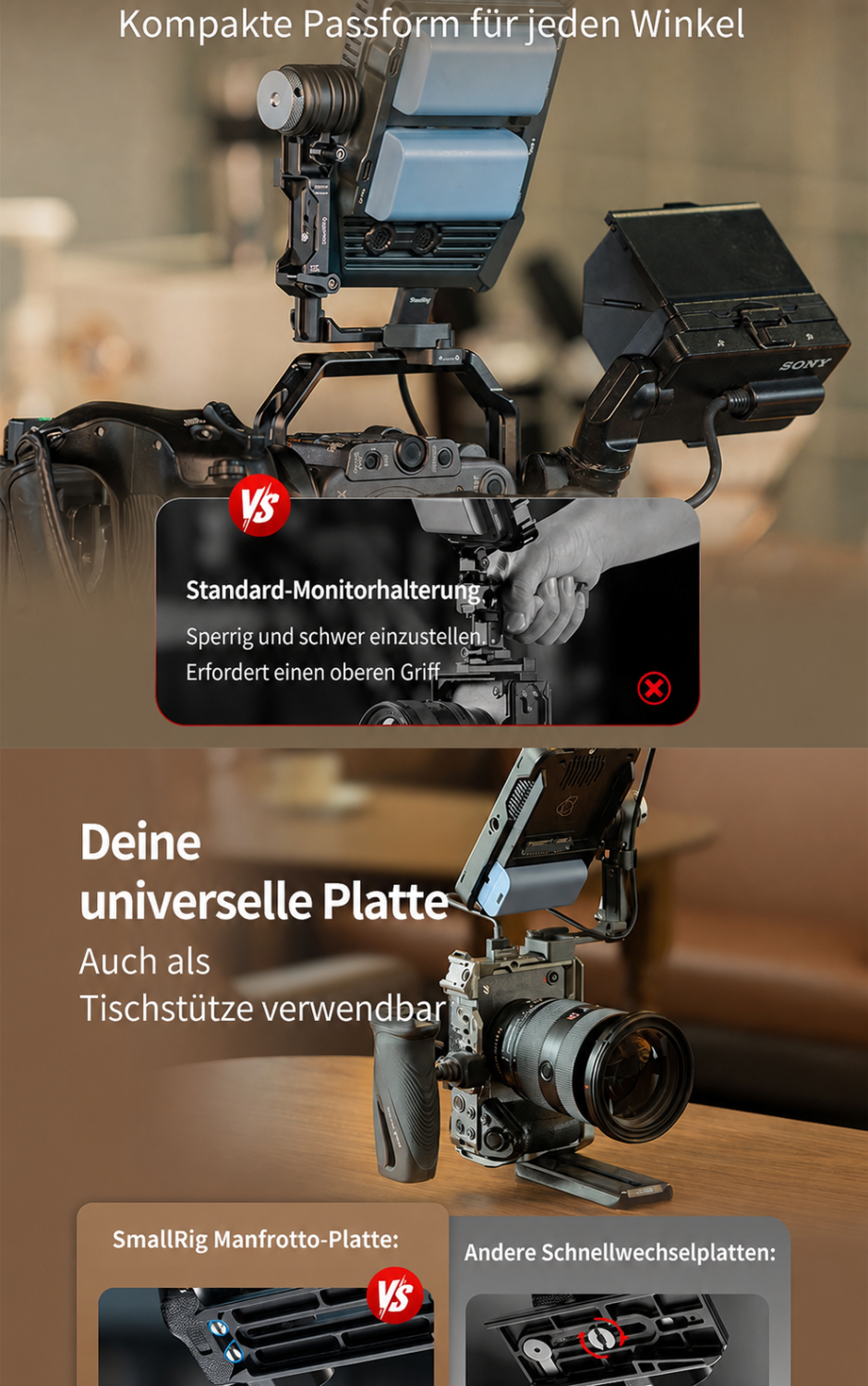 SmallRig Monitor Support 6314 – německá infografika 3