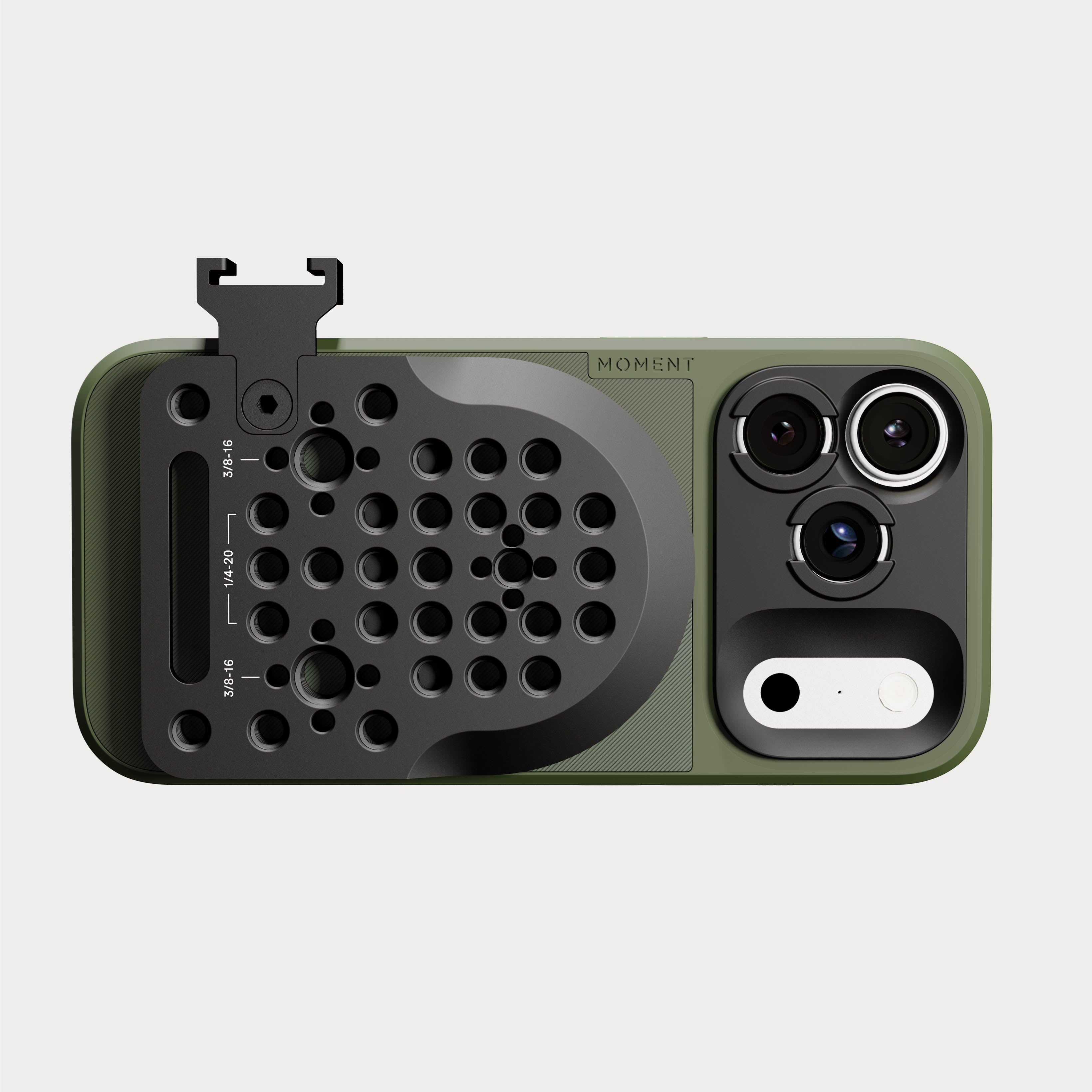 Moment MagForce-Platte am Smartphone