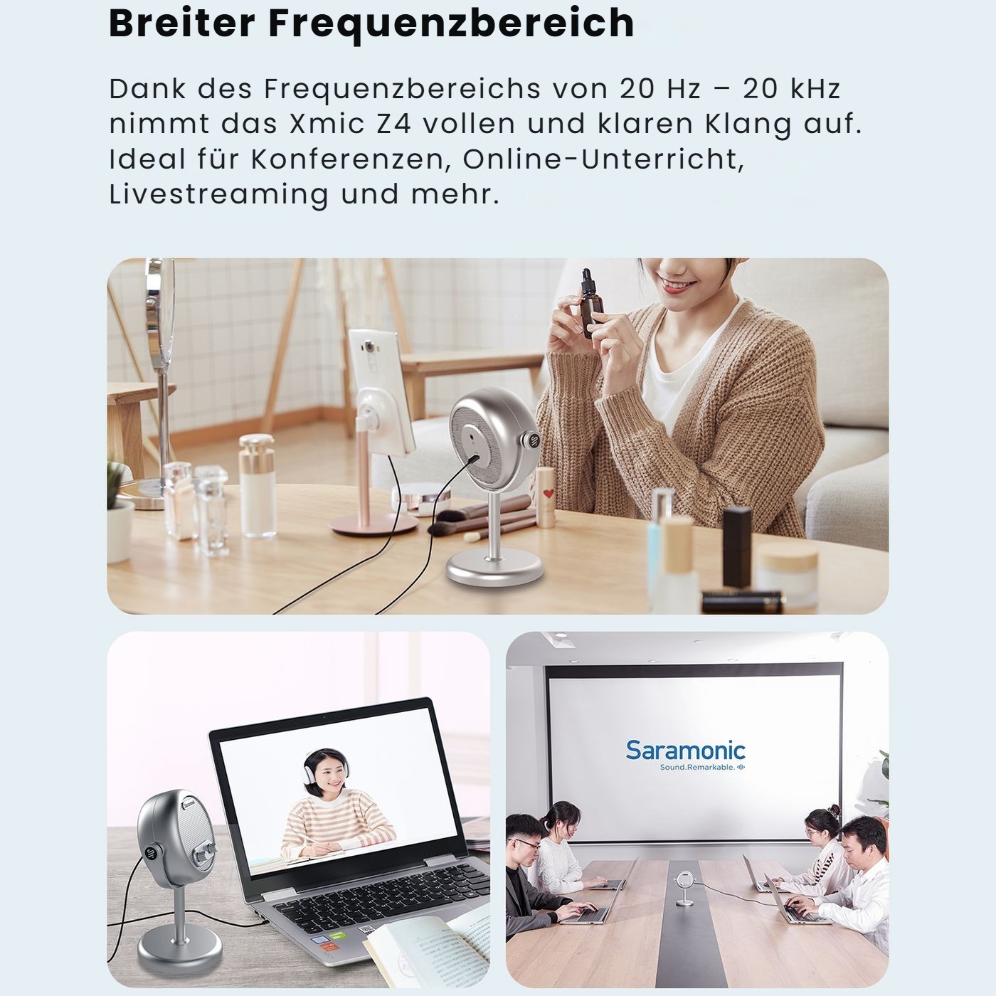 Saramonic Xmic Z4 – Klare Stimme auch bei leisem Sprechen