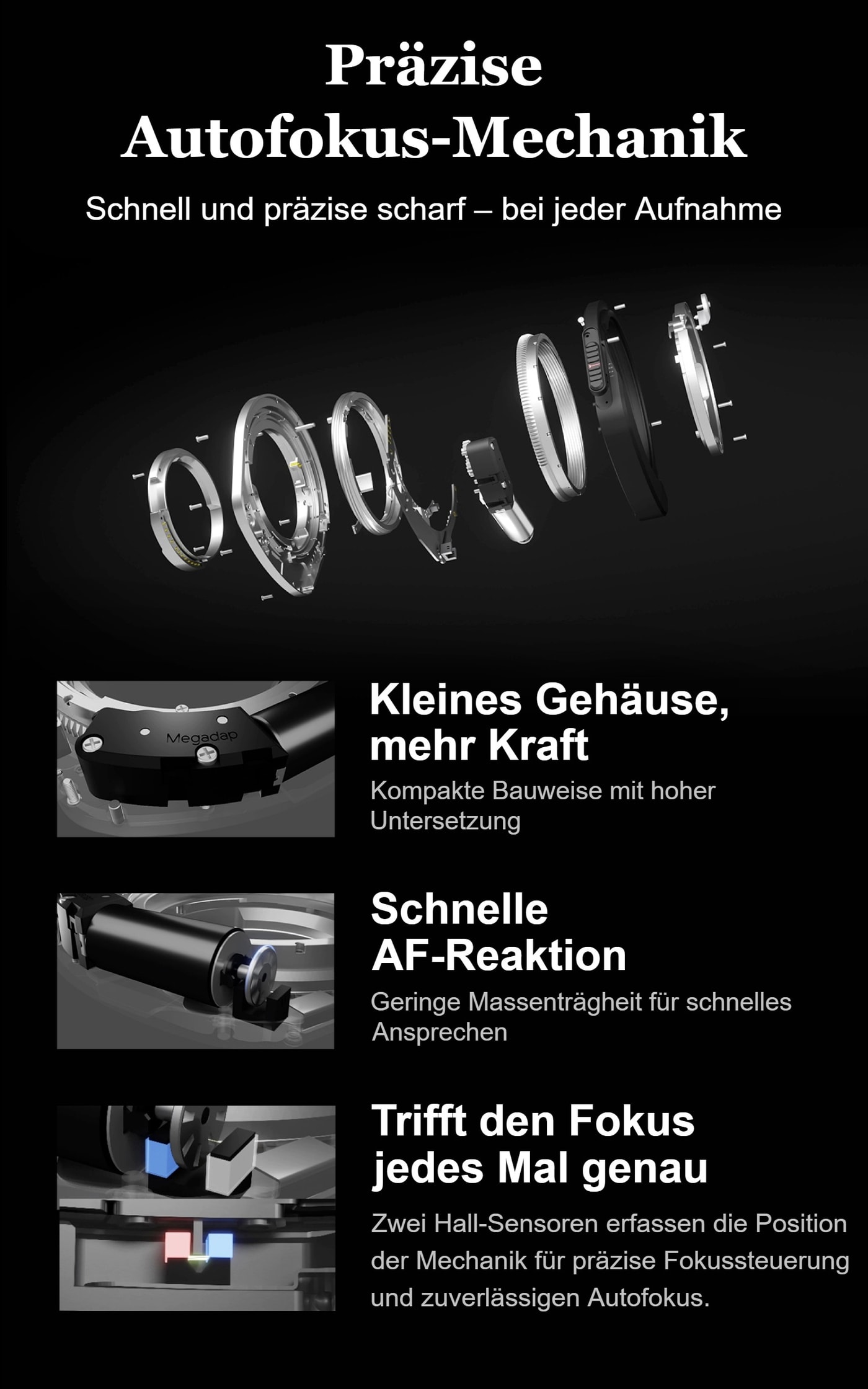 Megadap M2RF – Präziser Fokusantrieb