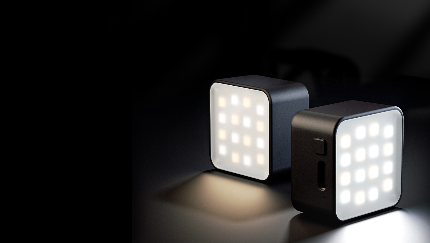 CATEGORY/Lighting System/Pocket Led Video Lights Mini Magnetic LED Fill Light for DJI Osmo Action | Dual Mount, 3 Color Temps, 500mAh Rechargeable-For Brands:DJI、 GoPro/For Models:DJl Action 2、Osmo 360、Osmo Action 2、Osmo Action 3、Osmo Action 3、Osmo Action 3 Pro、Osmo 