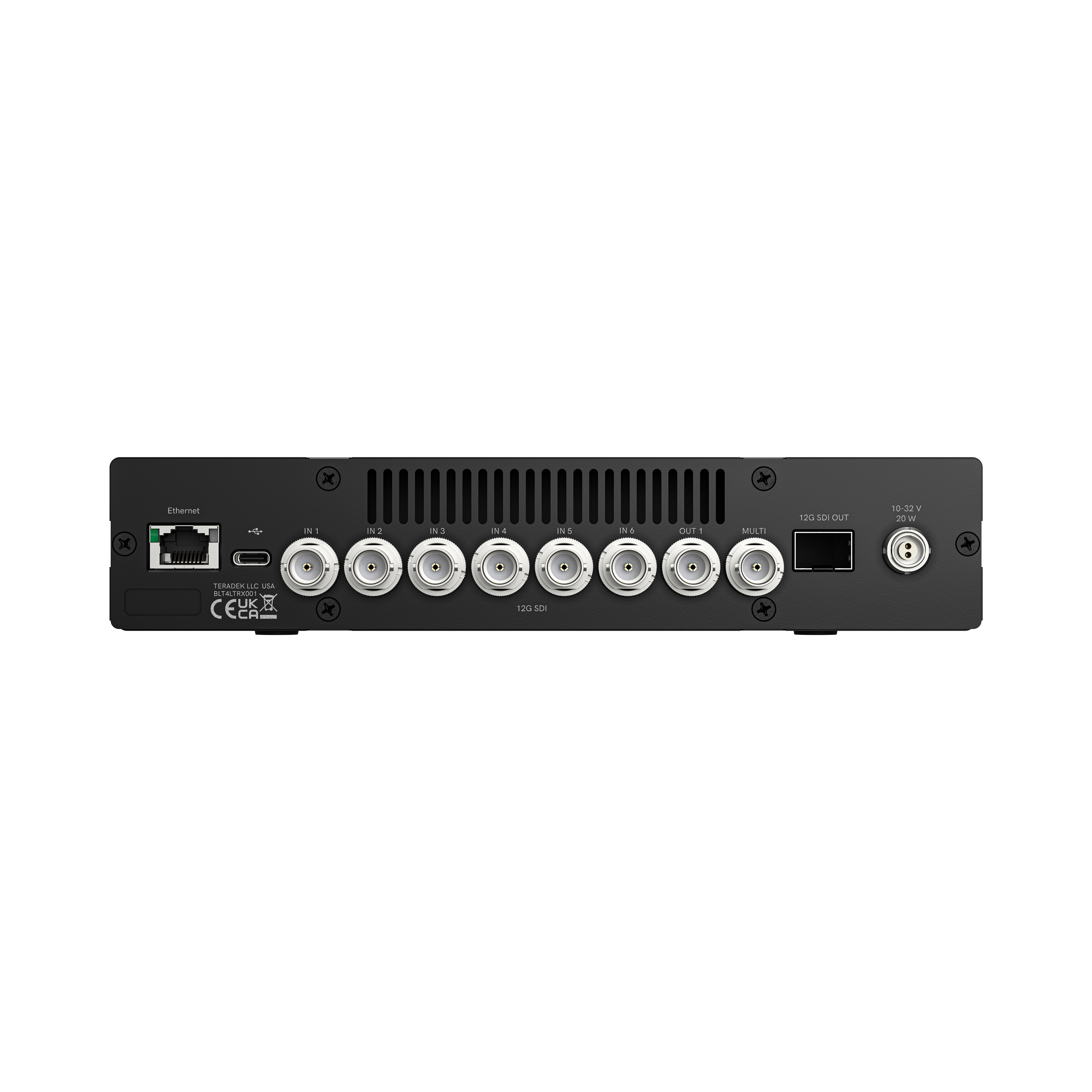 Zadní panel Teradek RF-X