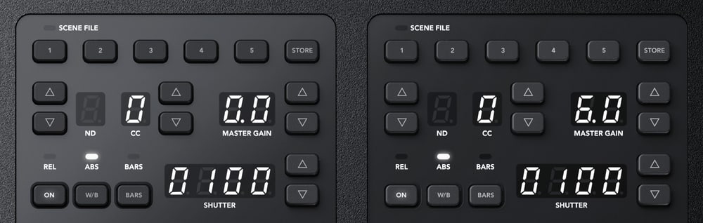 ATEM Camera Control Panel – Szenen und Kameraeinstellungen