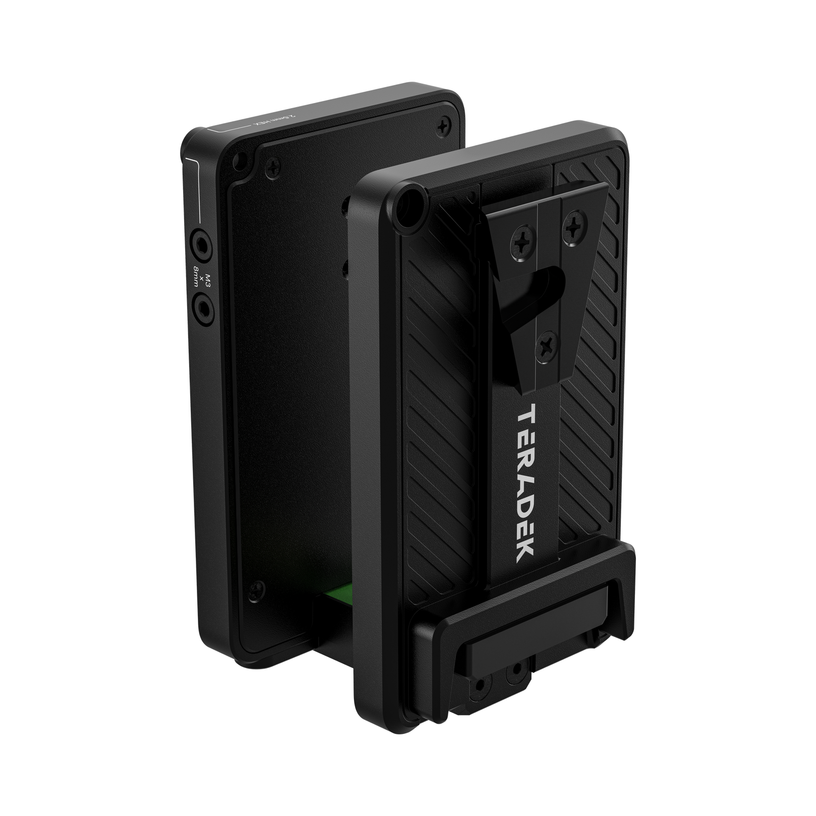 Rückseite des Teradek Bolt 7 Battery Cradle TX V-Mount mit Smart Connector
