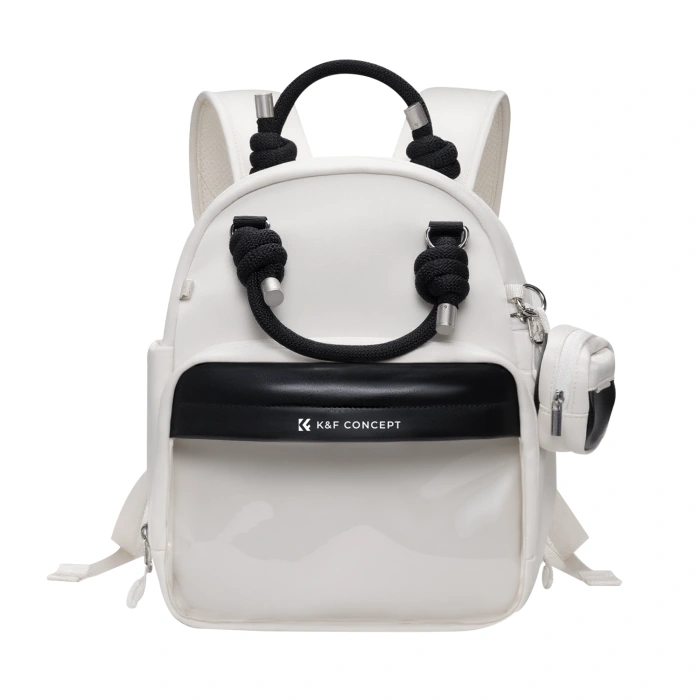 K&F Concept B20 Fotorucksack, Cremeweiß mit schwarzen Details