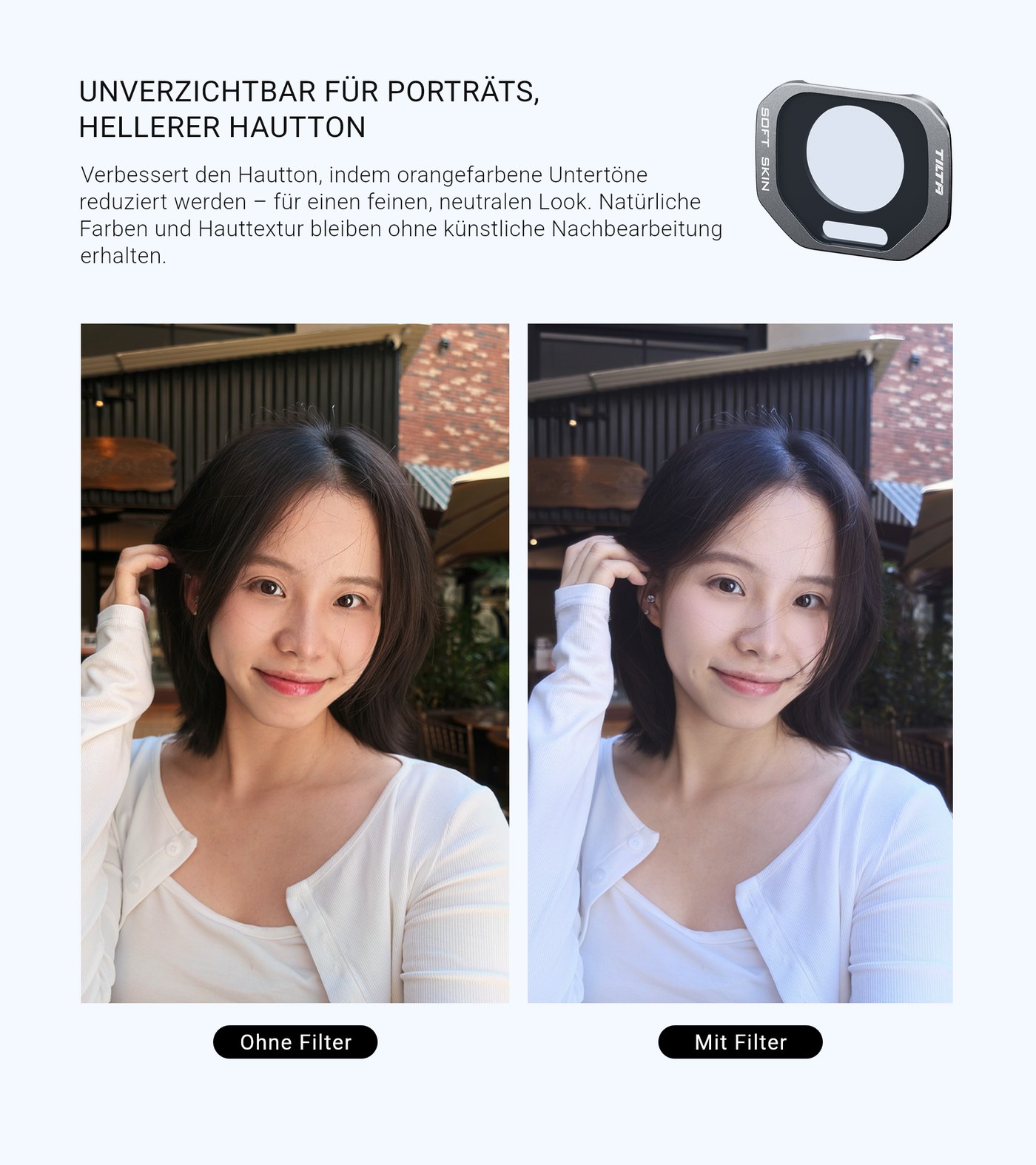 Skin Softening: hellere Haut
