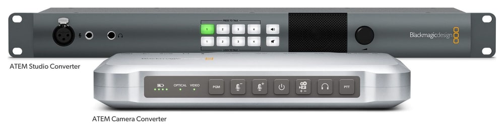 ATEM Studio Converter 2 – Ein System mit ATEM Camera Converter
