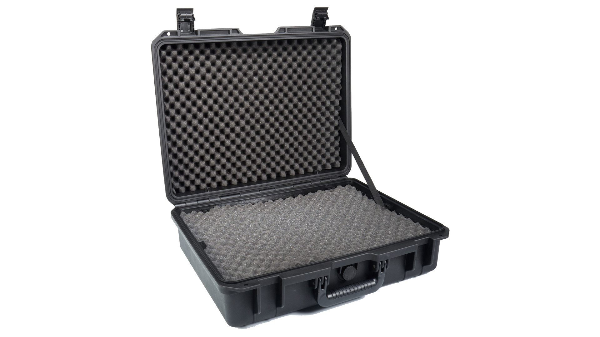 Otevřený kufr Datavideo HC-600 s pěnovou výplní