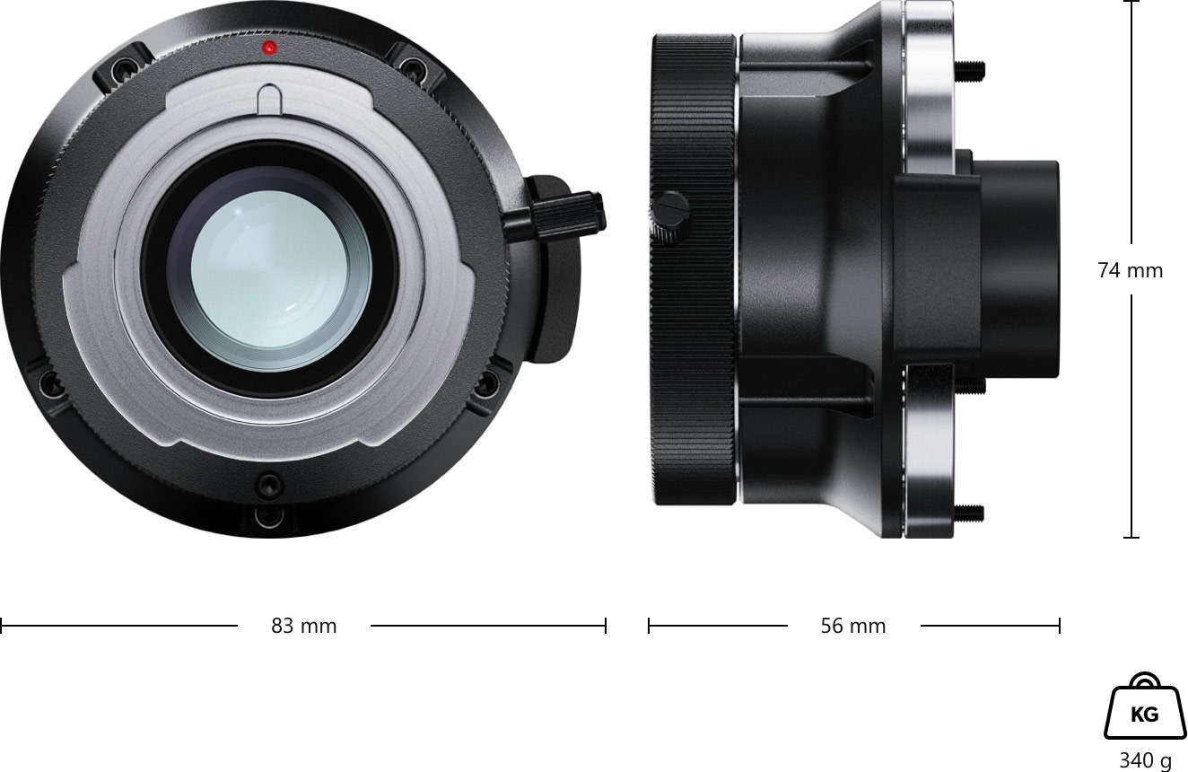 Blackmagic Design URSA Mini Pro B4 Mount – Maße und Gewicht