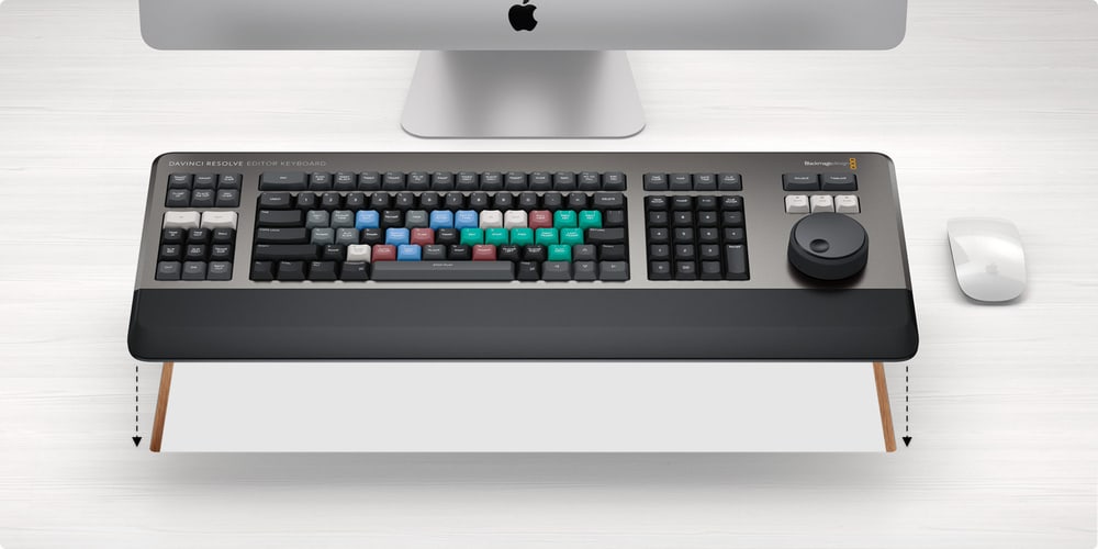 DaVinci Resolve Editor Keyboard – Auf dem Tisch oder im Pult