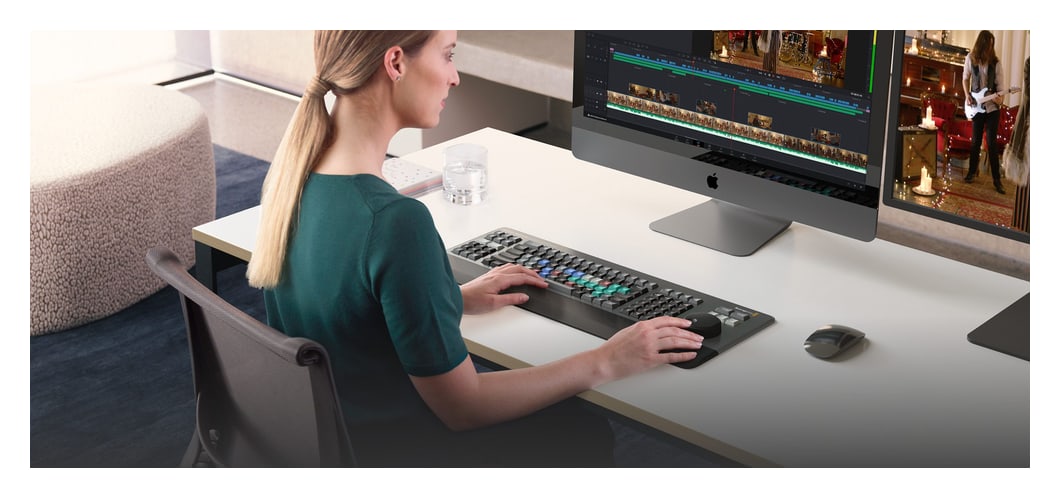 DaVinci Resolve Editor Keyboard – Beide Hände beim Schnitt