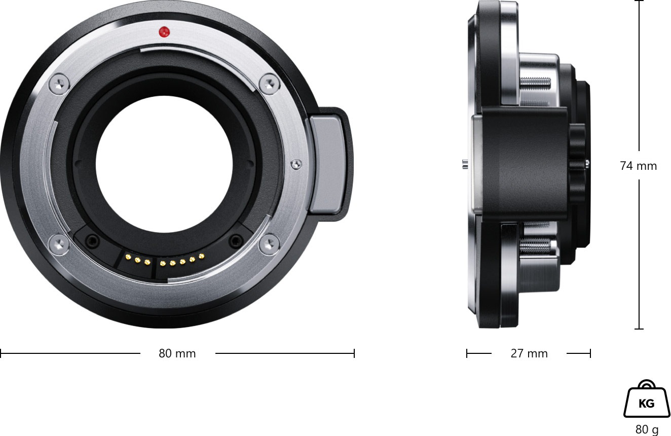 Blackmagic Design URSA Mini Pro EF Mount – Maße und Gewicht