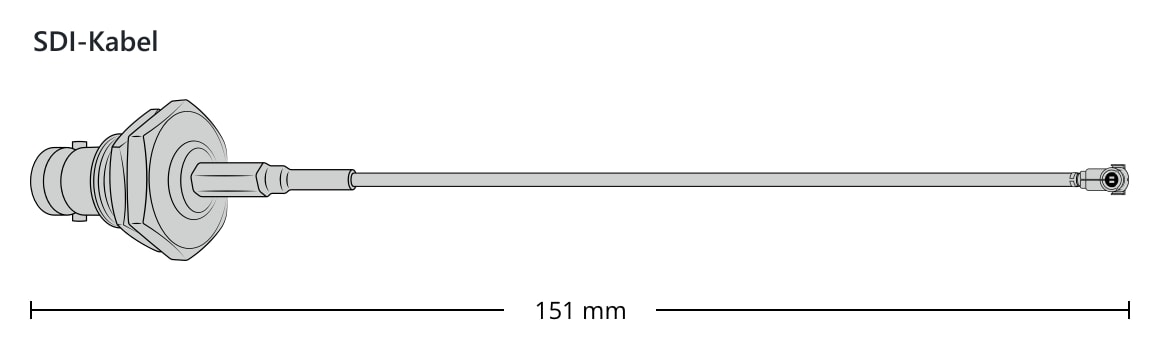 DeckLink Micro SDI Cable – Abmessungen