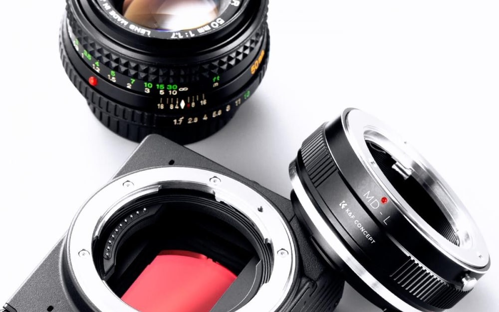 Objektive Minolta MD an Kameras L-Mount