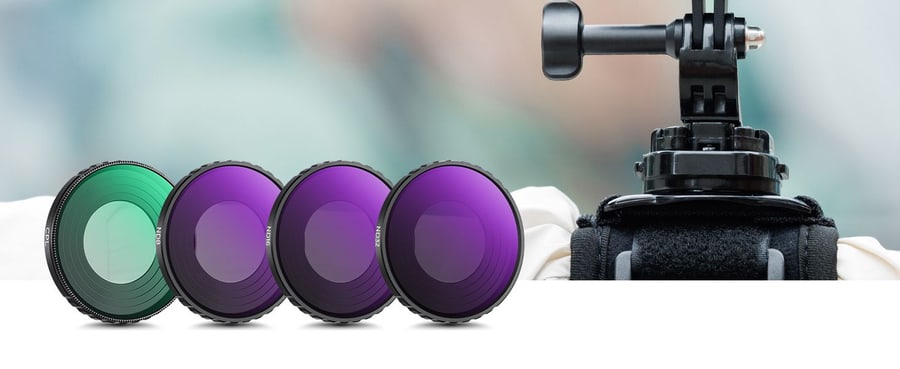 K&F Concept 4-teiliges Filterset CPL + ND8 + ND16 + ND32 für DJI Osmo Action 4 / 5 Pro