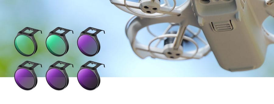K&F Concept 6-teiliges Filterset UV + CPL + ND8 + ND16 + ND32 + ND64 für die Drohne DJI NEO