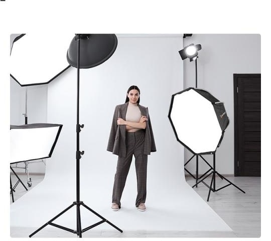 Weiches Licht im Studio und am Set